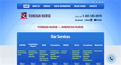 Desktop Screenshot of foreignnurseinc.com